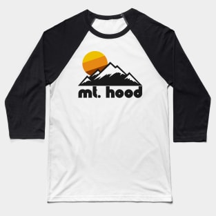 Retro Mt Hood ))(( Tourist Souvenir Travel Oregon Design Baseball T-Shirt